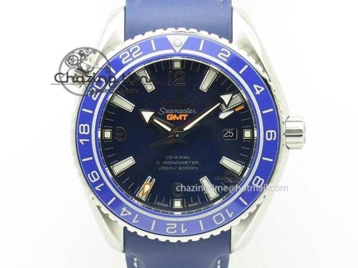 0127 GoodFit Planet Ocean Pro 45mm OMF 1:1 Best Edition Orange Marker On Rubber Strap A8500 (Black Balance Wheel) 8139